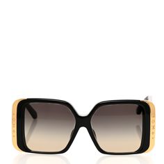 This is an authentic pair of LOUIS VUITTON Acetate LV Moon Square Sunglasses Z1664E in Black. These sunglasses are crafted of black resin, with squared rims, gold monogram details, and gradient dark grey lenses. Black Resin, Gold Monogram, Grey Lenses, Square Sunglasses, Dark Grey, Lenses, Louis Vuitton, Monogram, Moon