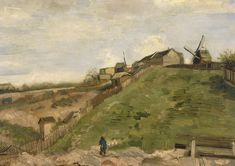 Painting for sale: Vincent van Gogh - The hill of Montmartre with stone quarry #169 🖼️ Oak Branch, The Mill