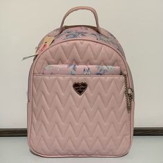 Luv Betsey By Betsey Johnson Charli Backpack -Os -Pink Multi -One Exterior Slip Pocket -Two Interior Slip Pockets -One Zip Pocket -Silver-Tone Hardware -Approximate Measurements: 13.5”H X 11.5”W X 4.5”D -Adjustable Straps -New With Tags Cute Pink Backpack For Spring, Pink Backpack For Everyday Use In Spring, Pink Softback Backpack, Pink Satchel With Adjustable Strap In Backpack Shape, Pink Satchel With Adjustable Strap And Backpack Shape, Pink Backpack Bags For Spring, Pink Backpack For Everyday Spring Use, Pink Everyday Backpack For Spring, Pink Backpack For Spring