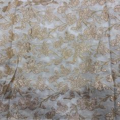 "PLEASE MESSAGE ME IF YOU CAN'T CHECKOUT OR DO PAYMENT. I'LL GIVE YOU SOLUTION. I'M HERE TO HELP.  ➤Product: Brocade Fabric ➤Fabric Type: Blended Silk (Viscose Dola Silk) Fine quality Zari Brocade Weaving from Banarasi ➤Width: 44 inches. ➤Condition: New ➤Care: Dry Clean Only ➤ It is mainly used in ladies Blouse, Saree, Kurti, chaniya, etc. Men's sherwani, Kurta & Koti can also be made from this fabric. ➤ This fabric is known as \"Kimkhab\". During the Mughal period (1556-1707), when kimkhwāb was Luxury Embroidered Fabric With Zari Weaving For Diwali, Luxury Banarasi Silk Embroidered Fabric For Ceremonial Use, Luxury Brocade Dupatta With Zari Weaving, Floral Embroidered Jacquard Fabric For Wedding, Festive Jacquard Embroidered Fabric For Wedding, Festive Unstitched Brocade Embroidered Fabric, Festive Self Design Jacquard Dupatta, Festive Embroidered Jacquard Dupatta, Gold Blouse Piece With Chikankari Embroidery For Wedding