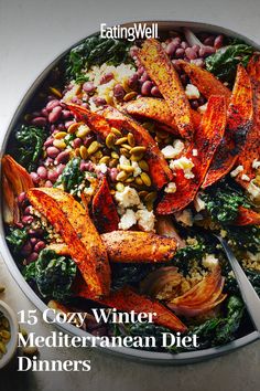 a bowl filled with lots of different types of food