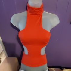 Brand New Silky Stretchy Cut Out Top. Visit Our Store For Thousands Of Items You Wont Find Anywhere Else! All Prices Negotiable & Deep Discounts On Bundles! Great Free Gifts With Every Purchase! Red Casual Tops For Club, Fitted Orange Top For Night Out, Casual Party Tops With Cutout Details, Cut Out Top, Red Color, New Color, Free Gifts, Cut Out, Black And Red