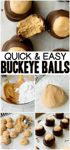 quick and easy buckeye balls with peanut butter