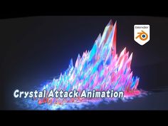 the crystal attack animation is displayed in front of a black background