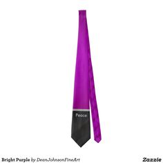 Bright Purple Tie Purple Tie, Bright Purple, Necktie, Design Your Own, Blue