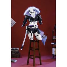 Honkai: Star Rail Silver Wolf Cosplay Costume Futuristic Cosplay Costume For Events, White Winter Cosplay Costume, White Anime Print Cosplay Costume, Black Anime Costume For Winter, White Themed Costume For Fantasy Events, Punk Cosplay Costume For Events, White Themed Costumes For Fantasy Events, Themed White Anime Print Costume, Themed White Costumes For Fantasy Events