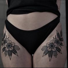 Appearance Goals, Botanisches Tattoo, Thigh Tattoos, Thigh Tattoos Women, Knee Tattoo