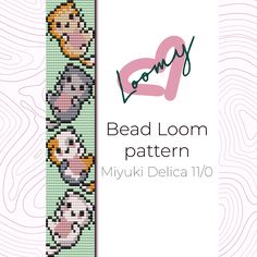 the bead loom pattern for myuki delicia's ponyo