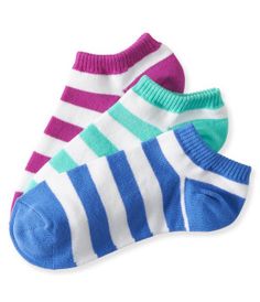 3-Pack Stripe Ped Socks Stripe Socks, Hot Miami Styles