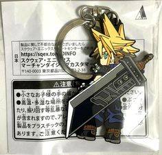 Final Fantasy VII Rebirth Rubber Keychain Strap Cloud Strife Square Enix Game JP | eBay Clouds Final Fantasy Vii, Cloud Motorcycle Ff7, Cloud Strife Final Fantasy Vii Remake, Keychain Strap, Final Fantasy Vii Cloud Swords, Cloud Strife Ff7 Rebirth, Rubber Keychain, Contact Page, Japanese Market