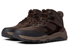 Rockport XCS Pathway Waterproof Mid Boot - Men's Shoes : Java : Step out for outdoor adventure trip with exceptional comfort and style that you get in these Rockport XCS Pathway Waterproof Mid Boots. Leather upper. Removable molded PU and EVA footbed offers elevated comfort. Lightly padded footbed with truTECH sports technology helps provide shock absorbing heel cushioning. Strobel construction gives these boots forefoot flexibility. Hydro-Shield waterproof provides a seam-sealed waterproof cons Synthetic Sneakers With Reinforced Toe For Hiking, Synthetic Sneakers With Reinforced Toe For Outdoor Activities, Synthetic Sneakers With Reinforced Toe For Outdoor, Synthetic Hiking Boots With Reinforced Toe For Sports, Outdoor Synthetic Sneakers With Reinforced Toe, Functional Sports Waterproof Boots With Cushioned Footbed, Functional Waterproof Boots With Cushioned Footbed For Sports, Functional Waterproof Sports Boots With Cushioned Footbed, Brown Fade-resistant Waterproof Boots For Sports