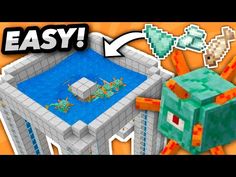 an easy to make minecraft project that looks like it could be in the water