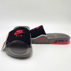 Nike Air Max Camden Slide Gs 'Flat Pewter Siren Red' Size: 5y= W 6.5 Style #: Cz4665 002 *Deadstock *Smoke-Free *Quick Ship *Lower Than Retail *100% Authentic *Price Negotiable Nike Air Max Camden Women's Slides Sandals Bred Black Red Grey 90 95 Vapormax Brand New Condition: New Without Box Color: Black / Red / Grey Please Read: These Have Been Converted From Youth Sizes To Women's Sizes For Your Shopping Convenience As They Are The Exact Equivalent In Inches. 5y = Women's 6.5 Gray Silver Gray Synthetic Slip-on Slides, Red Synthetic Slides With Cushioned Footbed, Silver Slides With Cushioned Footbed And Round Toe, Red Synthetic Sneakers With Removable Insole, Sporty Slides With Red Sole And Round Toe, Silver Synthetic Slides With Round Toe, Gray Slip-on Sports Slides, Sporty Gray Slip-on Slides, Casual Silver Slides With Round Toe