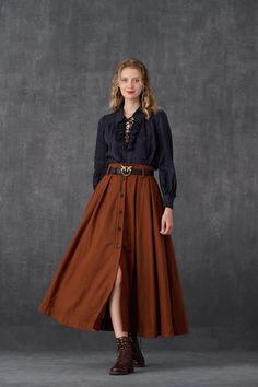 Naomi 33 | buttoned up wool skirt in brown – Linennaive Long Mesh Skirt Outfits, Long Wool Skirt Outfit, Mesh Skirt Outfit, Wool Skirt Outfit, Long Wool Skirt, Plaid Wool Skirt, Pretty Clothes, Mesh Skirt, Wool Skirt