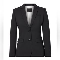 Banana Republic Blazer In Black - Size 2 Never Worn! Beautiful Slim Fit Black Blazer Perfect For Business Professional Outfits Or Dressing Up Something More Casual.. Stitch On The Black Flap Hasn’t Been Cut (As Pictured). Bought It For Work And Never End Up Needing It! Shoulders Have Some Padding For A More Structured Look. Fitted Black Outerwear For Office, Classic Black Outerwear For Office, Black Cotton Business Blazer, Elegant Black Cotton Blazer, Black Single-breasted Professional Blazer, Sleek Black Single-breasted Blazer, Black Single-breasted Collared Blazer, Business Professional Outfits, Nike Tennis Dress