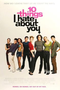 the movie poster for 10 things i hate about you, starring actors and actresss