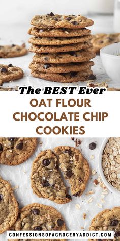 the best ever oat flour chocolate chip cookies