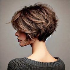 Short Bob Back View, Shaggy Pixie Bob, Kort Bob, Chic Short Hair, Short Hair Pixie Cuts, Choppy Bob Hairstyles, Short Sassy Hair, Talcum Powder, Short Layered