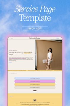 Full Custom + Installed for you Squarespace 7.1 + Webflow Service Page Template Edm Ideas, Coming Up Roses, Web Design Tips, Sales Page, Web Design Agency, Web Layout Design, Branding Design Inspiration, Design Strategy