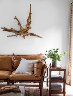 8 Better Ways to Display Art in Every Room of Your Home Driftwood On Wall, Wall Mirrors With Storage, Hanging Driftwood, Full Wall Mirror, Lauren Liess, Big Wall Mirrors, Silver Wall Mirror, Mirror Wall Living Room, Mirror Wall Bedroom