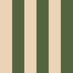 a green and beige striped wallpaper with vertical stripes on the bottom half of it