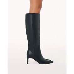 Exclusive and timeless, the Huda Boot by Billini is a sophisticated style to elevate any look. Crafted with a classic semi-structured upper, mid stiletto heel, and a closed toe and heel counter in gold hardware detailing, this knee-high boot is the perfect blend of elegance and luxury. Delicate yet daring, available in either Black or Coffee. Step into it and take your look to the next level. Knee High Stiletto Boots, Gray Suede, Classic Silhouette, Tall Boots, Sophisticated Style, Stiletto Heel, Knee High Boots, Black Suede, Gold Hardware