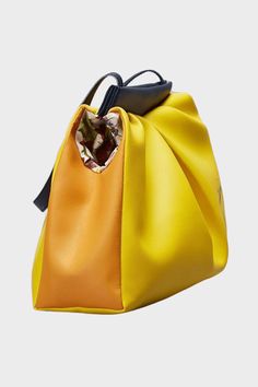 Marina Milani BAGS Yellow Agata Multicolor Vegan Leather Shoulder Bag Chic Multicolor Leather Hobo Bag, Chic Yellow Bags With Leather Lining, Yellow Leather-lined Satchel Shoulder Bag, Multicolor Leather Shoulder Bag For Evening, Sustainable Accessories, Vegan Bags, Safe Storage, Chic Handbags, Outfit Combinations