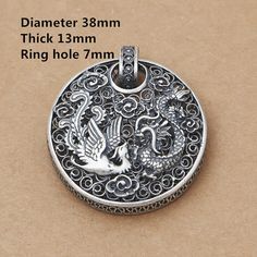 Hey, I found this really awesome Etsy listing at https://www.etsy.com/listing/452527242/sterling-silver-phoenix-dragon-pendant Silver Round Jewelry With Engraving Option, Phoenix Dragon, Love Pendant, Dragon Pendant, Good Fortune, Round Pendant, Washer Necklace, Etsy Listing, Phoenix