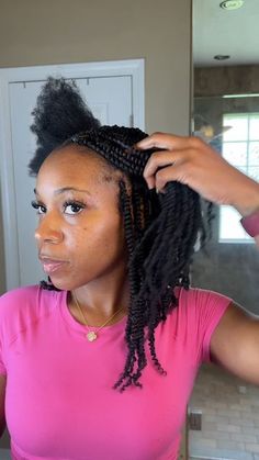 Afro Twist, Mini Twists, Hair Ponytail Styles, Ponytail Styles, Twist Braids, Human Hair, Hair Stylist, Twist, Braids