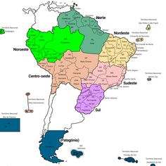 a map of latin countries with all the major cities