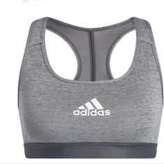 Adidas Sports Bra Powerreact Training Medium-Support Athletic He0118 Sz Mdd Nwt Elevate Your Workout Routine With This Adidas Sports Bra From The Powerreact Training Collection. Designed To Provide Medium Support, This Bra Is Perfect For Gym Training, Weightlifting, Crossfit, Yoga, Pilates, Running, And Jogging. The Compression Feature And Full Cup Coverage Ensure Maximum Comfort And Confidence During Any Intense Workout. Crafted From A Blended Fabric Of Polyester And Spandex, This Gray Sports B Adidas Functional Running Activewear, Adidas Moisture-wicking Activewear, Adidas Moisture-wicking Functional Activewear, Adidas Breathable Tops For Sports, Adidas Breathable Sports Tops, Adidas Logo Sportswear, Adidas Functional Activewear For Workout, Functional Adidas Activewear For Workout, Gray Activewear With Medium Support For Sports Season