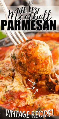 Meatball Parmesan Recipe With Italian Meatballs, Meatball Rigatoni, Meatball Parmesan Bake, Meatball Parmesan, Delicious Entrees, Oven Baked Meatballs, Meatballs Recipes, Meatball Casserole, Italian Meatballs Recipe