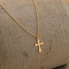 "Sterling Silver Cross Necklace, Dainty Cross Necklace, Small Cross Pendant, Gold Cross Necklace, Christian Gifts for Her ------------------------------------ With its minimalist and elegant design, this dainty cross necklace is the perfect necklace for you and your loved ones. The quality of this necklace will make you not take it off for a long time while making your loved ones always remember you. As Pragma Jewelry family, our goal is hidden in our name.\" Pragma\" means committed love, and our goal is the commit our love to you and your loved ones. ------------------------------------ *  Material: High-Quality Solid 925 Sterling Silver and 14K Gold   *  Finish: Sterling Silver ∙ 14K Gold ∙ Rose Gold *  All of our jewelry is made to order with care and love in our workshop. ------------ Cross Dollar Gold Chain, Small Gold Cross Pendant, Christian Necklace Aesthetic, Cross Pendant Design, Golden Cross Necklace, Cross Necklace Gold, Pendants Gold, Gold Cross Necklace For Women, Jewelry Photography Tutorial