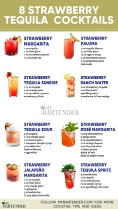 the 8 strawberry tequila cocktails that are perfect for any type of party or celebration