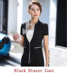 This women's suit set that comes with a jacket and trousers is a must-have for a mindblowing formal look for businesswomen. Fashioned from high-quality cotton, polyester and microfiber material, it will be extremely comfortable and skin-friendly to wear. The jacket features a notched collar and comes with pockets.

Specifications
Brand Name: GeraldBlack
Origin: CN(Origin)
Season: Summer
Material: Cotton
Material: Polyester
Material: Microfiber
Style: Office Lady
Decoration: Pockets
Fabric Type: Business Women Suits, Blazers Outfits, Womens Blazer Coat, Suit With Jacket, Summer Formal, Plus Size Work, Look Formal, Ladies Blazer, Formal Office