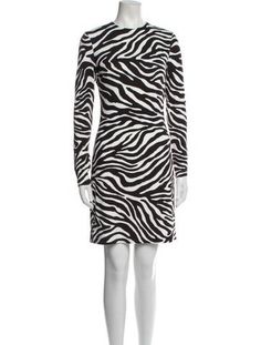 Michael Kors Collection Shift DressBlackAnimal PrintLong Sleeve with Crew NeckConcealed Zip Closure at BackFit:Dresses by Michael Kors Collection typically fit true to size. Michael Kors Dress Print Greek, Animal Print Mini Dress, Michael Kors Collection, Accessories Jacket, Printed Mini Dress, Shirt Accessories, Christian Louboutin Shoes, Hoodie Dress, Casual Jeans