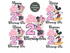 minnie mouse birthday girl numbers with balloons