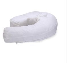 an inflatable travel pillow on a white background