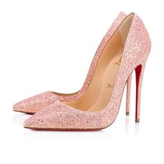 Unique High Heels, Glitter Pumps, Christian Louboutin Heels, Mode Casual, Pompadour