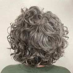 Short Grey Hair Over 50, Wavy Curly Haircuts, Curly Gray Hair Over 50, Rezo Cut Curly Hair, Gray Curly Hair, Naturally Wavy Hair Cuts, Wavy Hair Cuts, Curly Silver Hair, Short Layered Curly Hair