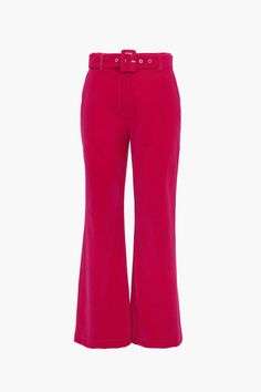 Look your best in these Bella Belted Velvet Trousers. Crafted with the finest velvet, these trousers have a slight flare that will flatter your figure. The belt adds a smart finishing touch - wear with a crisp white top for an effortless ensemble or match with the Bella Blazer for a bold approach. Wide leg pants Satin Inseam: 29" Waist: 13 3/4" Front rise: 11 3/4" Back rise: 15 3/4" Self: 100% Polyester Hand wash cold. Dry flat. Low iron, or dry clean Model is wearing a size small Style #: F239P Chicago Gifts, Blue Q, Velvet Trousers, Short Jacket, Polished Look, White Tops, Winter Collection, Sweater Accessories, Skirt Pants