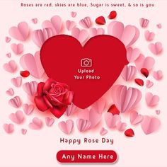 Happy Rose Day Good Morning Photo With Name Name Edit, Good Morning Image