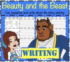 an image of beauty and the beast writing activity