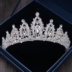 a tiara in a box on a table