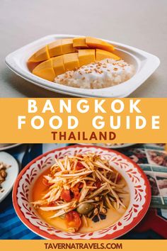 food guide in thailand with text overlay