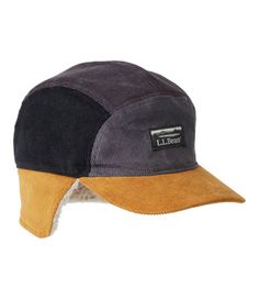 Lined in the coziest plush sherpa fleece, this fun and colorful trapper hat is perfect for keeping kids warm and outdoor adventures going. Slightly Fitted. 100% cotton corduroy. Lined in cozy 100% polyester sherpa fleece. Handwash, dry flat. Ear flaps for extra warmth. Imported. | Kids' L.L.Bean Corduroy Trapper Hat, Cotton Winter Corduroy Adjustable Hat, Adjustable Blue Corduroy Hat, Green Trapper Hat, Retro Corduroy 5-panel Hat, Kids Trapper Hat, Trapper Hats, Ll Bean, Midnight Black, Our Kids