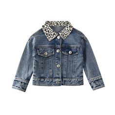 long sleeve leopard vintage denim jacket | button up closure | button up cuffs | leopard designed fabric on collar & cuffs | soft jeans fabric | machine washable Disney Jean Jacket Toddler, Girls Denim Jacket, Printed Denim Jacket, Sassy Outfit, Leopard Jacket, Jeans Fabric, Vintage Denim Jacket, Cute Jackets, Girls Denim