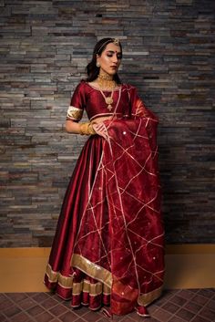 Maroon Red Lehenga Set Cocktail Wedding Party handmade Zari Embroidery Bridesmaid Bridal Indian Pakistani Designer Customizable Featuring an Maroon Red Lehenga Set woth Gota Patti work base. It is paired with a matching blouse and a Dupatta This product will be shipped to you after 1-2 weeks from the date of order placed. All custom made orders are not returnable {VARIATION MAY COME DEPENDING UPON AVALIBILITY OF LACES OR GOTTA PATI} NOTE: Visual Samples on website may differ slightly from actual product due to light & effects during photography (Length & Breadth have 1 n 1.5 inches +/-). NOTE : Before placing order ,pls confirm product n color availability on +91 7903893945 & +91 8447750028(WhatsApp) NOTE : For Wholesale Order MOQ is 5 Pieces of any color/Pattern contact on +91 7903893945 Red Chanderi Salwar Kameez For Reception, Red Floor-length Choli With Gota Work, Floor-length Red Choli With Gota Work, Red Organza Dress For Navratri, Red Organza Floor-length Saree, Tissue Silk Traditional Wear For Navratri Reception, Red Traditional Wear With Cutdana For Reception, Traditional Organza Sets For Reception, Red Cutdana Traditional Wear For Reception