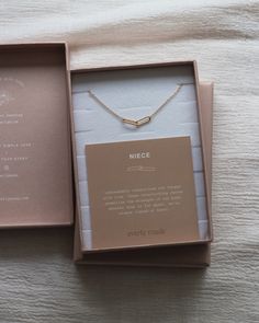 "Save 10%, purchase 2+ items with code: LINKED10 Save 15%, purchase 4+ items with code: LINKED15 Save 20%, purchase 6+ items with code: LINKED20 NIECE GIFT * NIECE NECKLACE our connection is unbreakable. a bond we have for life. whether near or far apart, we're forever linked at heart. each necklace sold separately this is the chic niece necklace you've been looking for! details: sterling silver, 18k gold plated or 18k gold vermeil * Approximately 14.5\" + 2\" extender * comes with product meani Niece Gifts, Gold Vermeil, Precious Metals, For Life, Chains Necklace, 18k Gold, Gift Box, Jewelry Necklaces, Gift Ideas