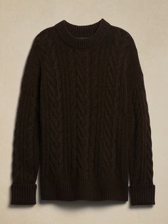 Calda Sweater Tunic | Banana Republic Brown Merino Wool Cable Knit Sweater, Cozy Cable Knit Merino Wool Sweater, Brown Sweater Outfit Winter, Brown Sweater Outfit, Sweater Outfit Winter, Classic Work Outfits, Jcrew Coat, I Fall To Pieces, Winter Sweater Outfits